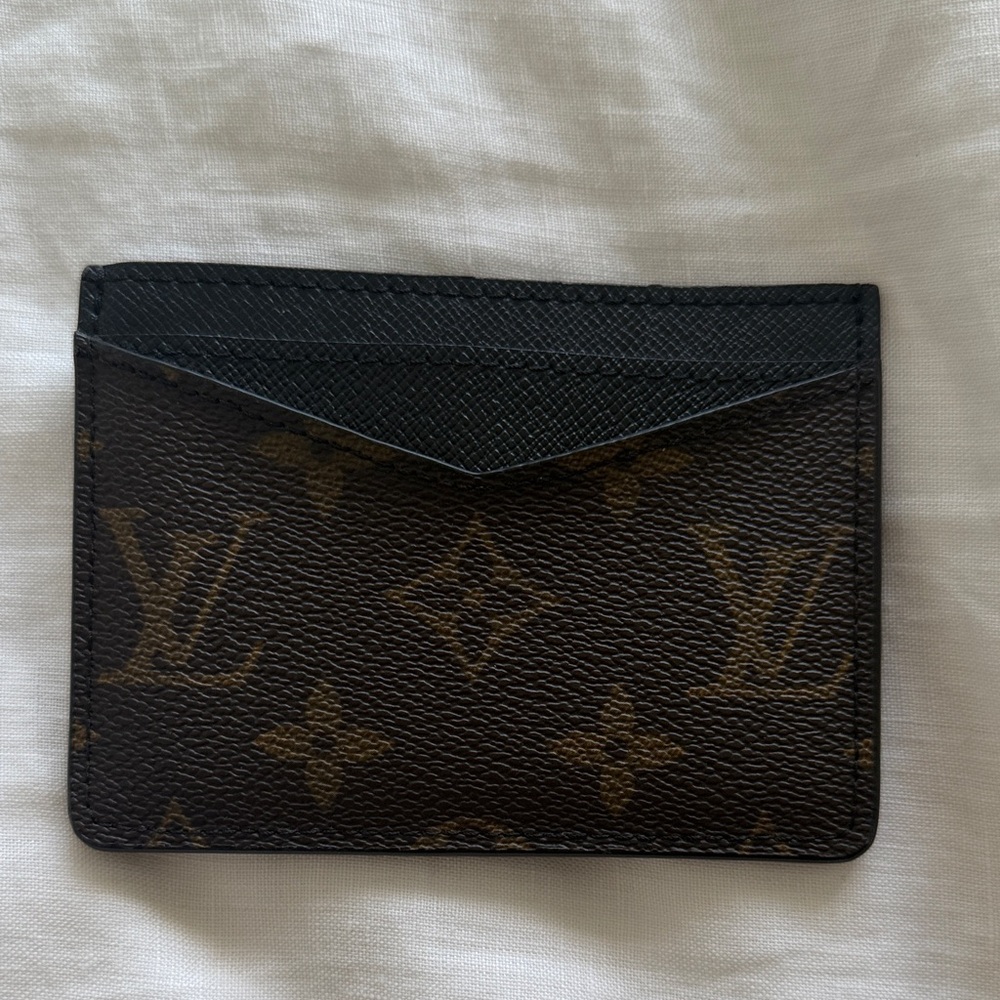 Black and Brown Monogram Card Case